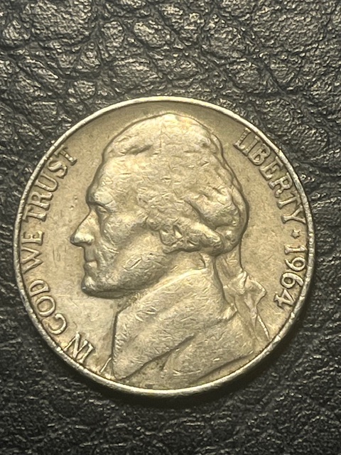 Jefferson-Nickel--1964-Double-Eyes-&-Mouth